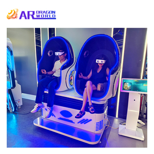 Nuova Tecnologia Cinema VR 9D Indoor in Metallo Simulatore per Parchi Divertimento per Centri Commerciali con Poltrona VR Dinamica a Forma di Uovo - Product Image 4