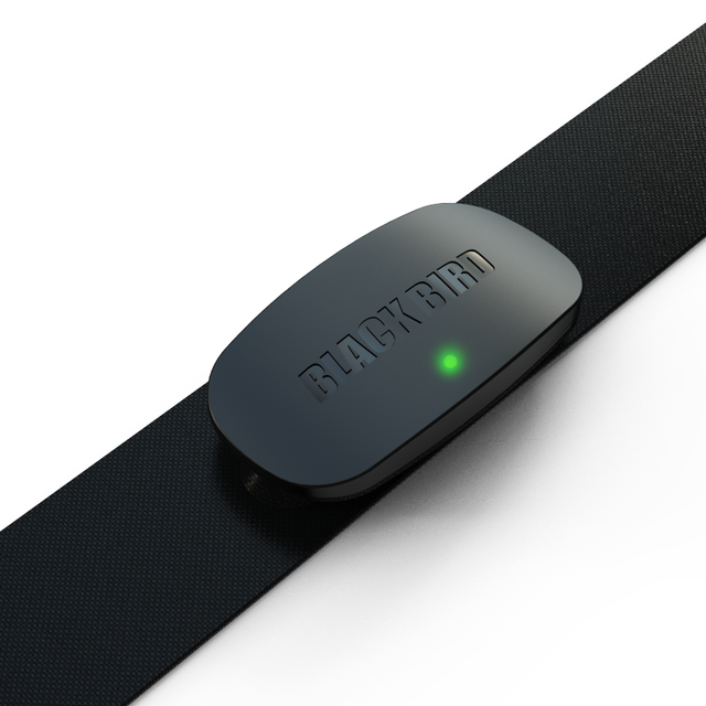 BlackBird Smart Heart Rate Sensor Wireless Heart Rate Monitor - LED Warning, Compatible with Bicycle Computers and Mobile Apps