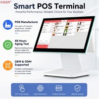 Terminal de point de vente tactile HD 1920 * 1080 15,6 pouces, caisse enregistreuse tout-en-un, système de point de vente pour supermarché, directement de l'usine
