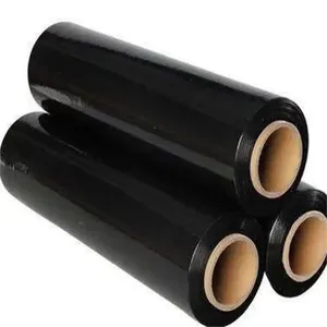 Nouveau film étirable noir en LLDPE 100% matière première, souple, résistant à l'humidité, en rouleaux de 50 cm x 30 cm, longueur 300 m - Product Image 5