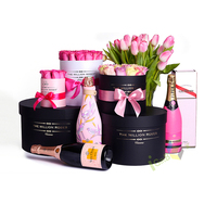 Boîte de livraison de fleurs en carton de luxe avec matériaux recyclés, conception personnalisée, construction en carton