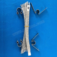 Pince de connexion pour élément de chauffage SiC, en acier inoxydable, 1 pièce, avec type h