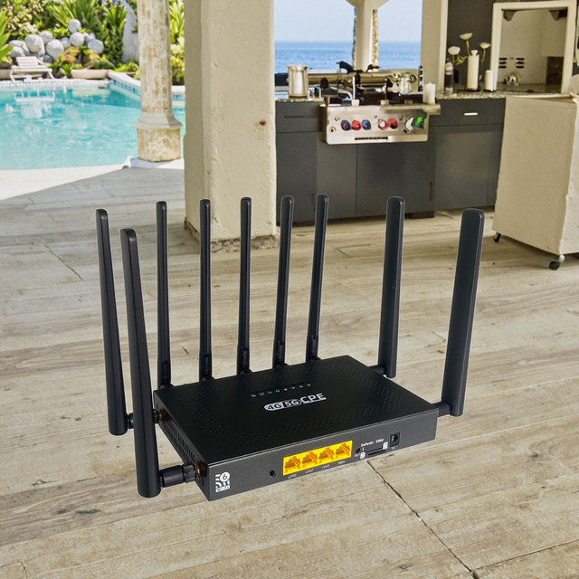 Home Dual SIM 4G/5G Wi-Fi 6 Mesh Router 1200mbps High-Speed OpenVPN USB Smart Features CPE with 5G Sim Card Slot