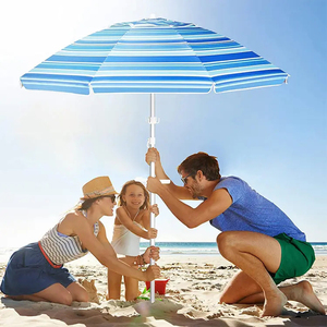 <span class=keywords><strong>Parasol</strong></span> <span class=keywords><strong>pliable</strong></span> de plage en polyester avec sac de transport - Product Image 5