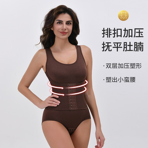Shapers de <span class=keywords><strong>grande</strong></span> <span class=keywords><strong>taille</strong></span> pour femmes Corsets moulants pour le corps Combinaison de yoga avec rehaussement des fesses - Product Image 3
