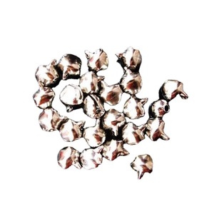 Small Silver Iron Bells <b>For</b> <b>Bracelet</b> Making Round Shape Jewelry Findings Components White K Nickel Color Mixed Gold Silver - Product Image 2