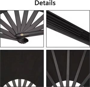 Abanicos Plegables de Tela y Plástico Grandes, Ecológicos y Personalizados 2025 con Logotipo Pintado, para el Día de San Valentín, Religiosos, con Diseño de Mascota y Bolsa - Product Image 4