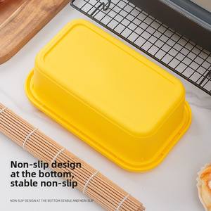 Fiambrera de plástico desechable, rectangular, gruesa, para microondas, con hebilla de seguridad, tapa de plástico, para llevar - Product Image 4