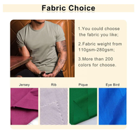 T-shirt en coton épais 300 g/m² pour homme, impression numérique personnalisée, délavé à l'acide, effet soleil, t-shirts vintage usés pour homme