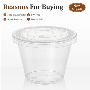 Wholesale NOVISON BPA Free Microwave Safe Disposable Plastic Storage <b>Container</b> with Lid Clear Polypropylene Deli <b>Container</b> - Product Image 3