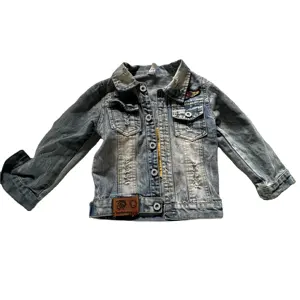 A grade quality used clothes girls coat second hand kids jackets mixed denim jacket for sale