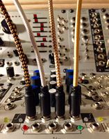 Échantillons gratuits Nylon tressé 35mm mâle TS à mâle TS Mono Eurorack Patch Cable