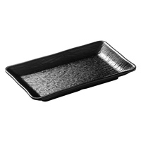 Assiette en mélamine incassable, résistante au lave-vaisselle, motif roche, minimaliste, rectangulaire, pour restaurant, plat à fondue