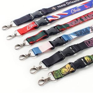 <b>Lanyard</b> Manufacturer Custom Promotional Printed Neck <b>Polyester</b> <b>Lanyard</b> with logo Free Sample - Product Image 1