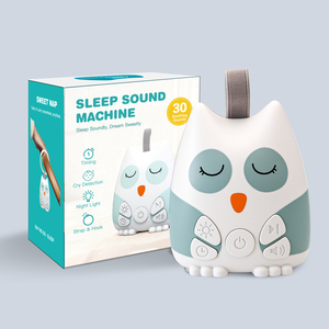 Machine à <span class=keywords><strong>bruit</strong></span> blanc Smart Owl avec détecteur de pleurs de bébé, apaisant, rechargeable, entraîneur de sommeil, veilleuse, aide au sommeil portable pour bébé - Product Image 2