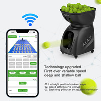 Machine à balles de tennis PUSUN PT MaxB pour les clubs de tennis avec contrôle par application intelligente et modes d'entraînement sur terrain programmables