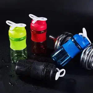 Coctelera deportiva con logotipo personalizado, botellas de agua, batidor de leche, Fitness, para gimnasio de proteínas, OEM, 500ml PP