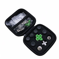 Kit de remplacement de joysticks métalliques, douchette directionnelle, boutons ABXY, capuchons de joystick rehaussés FPS, accessoires de modification pour manette PS5 PS4