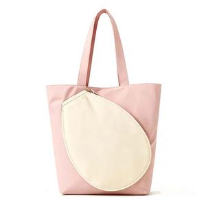 Women <b>Canvas</b> Tote Bag with Detachable Tennis Racket Shape Pouch Multi-purpose Crossbody <b>Handbag</b> Fashion Shopping Shoulder Bag - Product Image 5