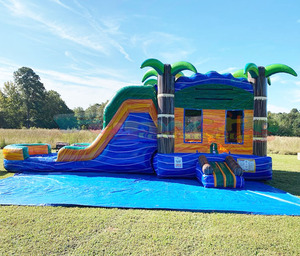 Patio trasero niños saltando <span class=keywords><strong>castillo</strong></span> hinchable para fiesta <span class=keywords><strong>Castillo</strong></span> inflable Bahama <span class=keywords><strong>Breeze</strong></span> Casa de rebote tobogán de agua - Product Image 4