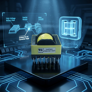 Transformateur de puissance haute fréquence ETD34 Auto 220V 12V 60W LED Néon 400W avec noyau en ferrite et enroulement en cuivre - Product Image 1