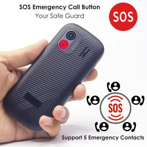 Téléphone <span class=keywords><strong>portable</strong></span> 4G GSM avec écran LED de 1,77 pouces, batterie de 1400 mAh, <span class=keywords><strong>gros</strong></span> boutons, double carte SIM, <span class=keywords><strong>pour</strong></span> les seniors avec SOS et batterie grande capacité - Product Image 4