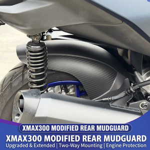 Garde-boue arrière adaptable pour Yamaha XMAX 2017-2024, garde-boue arrière XMAX, garde-boue arrière élargi et allongé. - Product Image 6