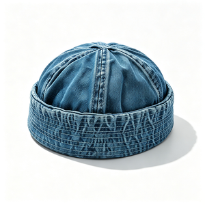 Gorra Docker de Mezclilla Vintage Lavada sin Visera, Estilo Marinero, 100% Algodón, Unisex, para Adultos, Personalizable, Venta al por Mayor - Product Image 6