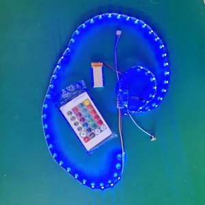 Kit de carte PCB LED RGB USB Type-C 5V avec bande de contrôle à distance pour veilleuse DIY sur base en bois, source de lumière multicolore - Product Image 4