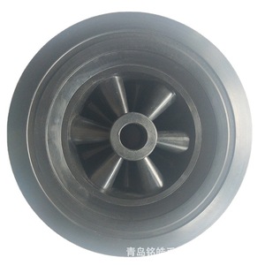 Rueda de caucho sólido de 10 pulgadas, capacidad de carga de 200 kg, banda de rodadura firme, color gris, para carretillas de mano - Product Image 5