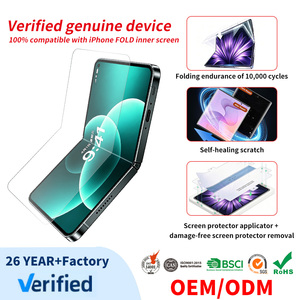 Protector de Pantalla Plegable de Hidrogel Personalizado de Fábrica para iPhone 18 Fold Ultra, Película Interior Suave de TPU Autorreparable, Proveedor al por Mayor - Product Image 1