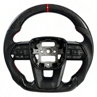 Volant de direction en fibre de carbone de style Thong pour Mark X Voxy 86, compatible avec Hilux, Land Cruiser, Prado, Corolla, Yaris, Supra, Camry, IS, ES