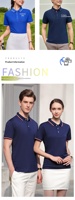 Camiseta polo personalizada para trabajo, camiseta de manga corta, camisa publicitaria corporativa, logotipo del equipo impreso, de secado rápido