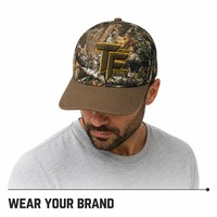 Gorra de Béisbol Estructurada de 6 Paneles con Camuflaje, Logotipo Bordado en 3D, Visera Precurvada, Gorra Táctica de Caza para Exteriores para Hombre