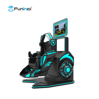 Funinvr-silla simuladora de vuelo con rotación 9D VR, posavasos rodillo, nuevo estilo, Metal de acero de 360 grados, 30 juegos
