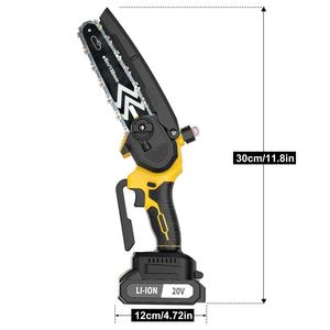 Tronçonneuse sans fil 20V de qualité industrielle, outil électrique professionnel pour le bricolage et la coupe du bois, disponible depuis un entrepôt local avec batterie - Product Image 2