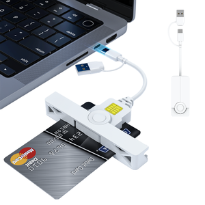 Lector de Tarjetas Inteligentes Externo Plegable USB Tipo C, Compatible con ISO7816 para Teléfonos Móviles y Computadoras Portátiles - Product Image 1