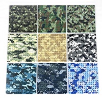 Base de construction en plastique ABS 16x16 (16*16) camouflage jungle pour joueurs MOC