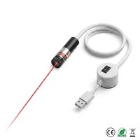 Módulo de Posicionamiento Láser Rojo USB Industrial OEM, Guía de Alineación de Base Magnética de Alta Precisión para Costura, Corte y Trabajos en Madera