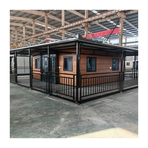 וילה ניידת מתקפלת ניתנת להרחבה בגודל 20 רגל, בית קרוואן נייד על גלגלים לקמפינג בחוץ, בעיצוב אישי, עם שני כנפיים. - Product Image 1