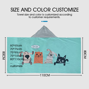 Logo personnalisé Robe de toilette à langer avec poche Serviette de plage <span class=keywords><strong>Poncho</strong></span> à capuche <span class=keywords><strong>en</strong></span> microfibre éponge Suede Swim Surf <span class=keywords><strong>Poncho</strong></span> pour femmes - Product Image 5