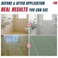 MANZZ Peinture pour carrelage de salle de bain Peinture à base d'eau Système de séchage rapide non toxique pour les carreaux de bord de spa, de jacuzzi et de piscine