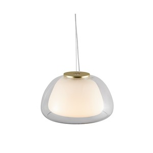 Luminaire suspendu LED de style nordique minimaliste danois, hauteur réglable, tendance, en verre inspiré du gelée, pour le milieu - Product Image 3