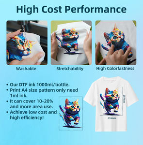 CMYK + Blanco 5 colores Tinta DTF de alta calidad para impresión DTF Tinta de transferencia DTF de stock local de EE. UU. - Product Image 4