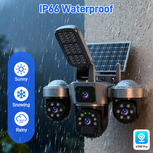 กล้องวงจรปิด 2-in-1 พลังงานแสงอาทิตย์ 4G ซิมการ์ด รองรับ Wi-Fi หมุนได้ PTZ  พร้อมแบตเตอรี่ในตัว สำหรับภายนอกอาคาร  ไฟส่องสว่าง  ไร้สาย  เชื่อมต่อระบบคลาวด์ - Product Image 4