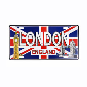 Placa de Matrícula Personalizada de Aluminio con Diseño en Relieve Vintage, Impresión UV, Recuerdo Turístico de <span class=keywords><strong>Andorra</strong></span>, Luz para Placa de Coche - Product Image 4