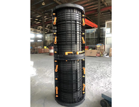 Formes de colonnes circulaires en plastique, matériau ABS, système de coffrage réutilisable, léger, assemblage facile, solution pratique