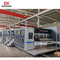 Nueva Máquina Automática para Impresión, Ranurado y Troquelado de Cajas de Cartón con Línea de Plegado y Encolado para Fabricación de Cajas