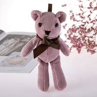 Porte-clés ours en peluche Kawaii 15 cm, mini animaux en peluche pour la Saint-Valentin, porte-clés ours en peluche, porte-clés en peluche, pendentif, breloques pour sac