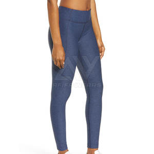 Mallas de Yoga de cintura alta de secado rápido con servicio OME personalizadas, pantalones lisos con estampado de licra, piernas, cintura elástica, nuevo diseño, talla grande XL - Product Image 3